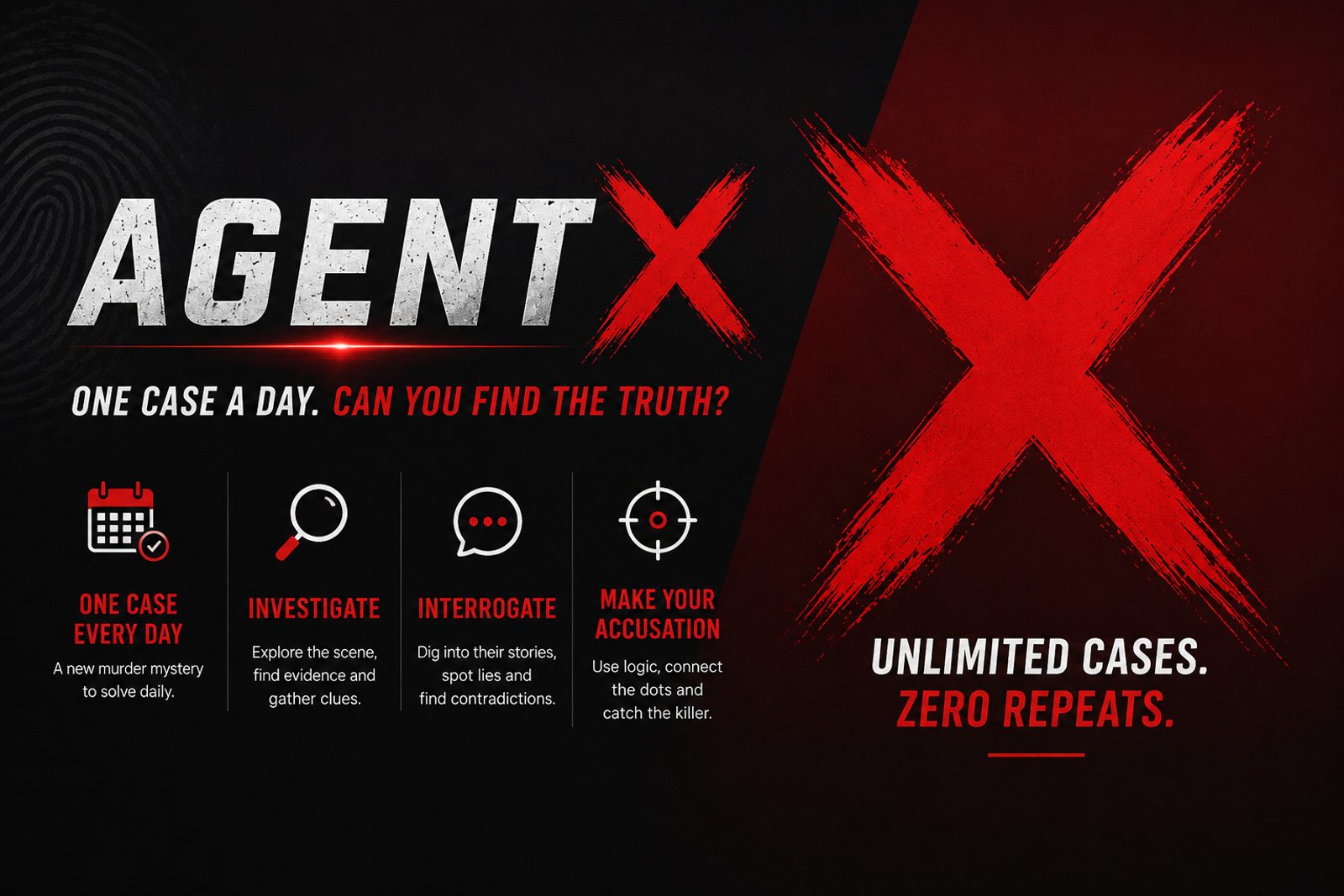 Agent X — a noir crime scene
